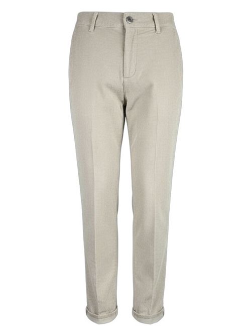 pantalone donna in velluto sabbia Atelier Cigala's | 344-TVS28148